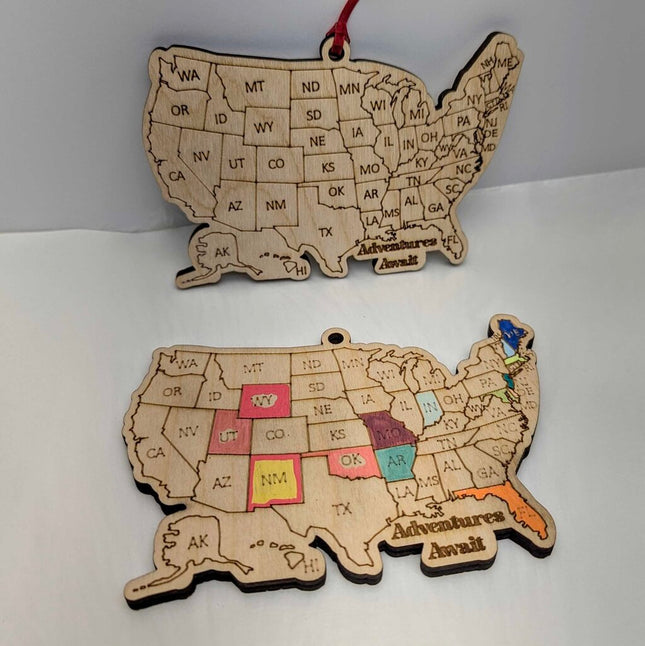 Ornament - USA Travelling Tracker Paint as you go