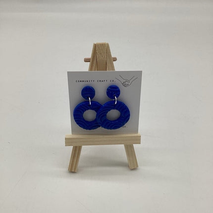 Blue Circle Dangle