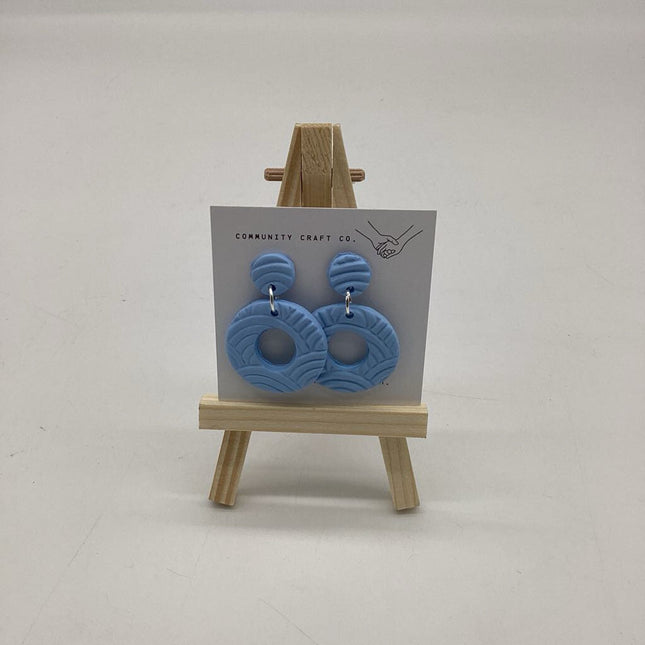 Light Blue Circle Dangle