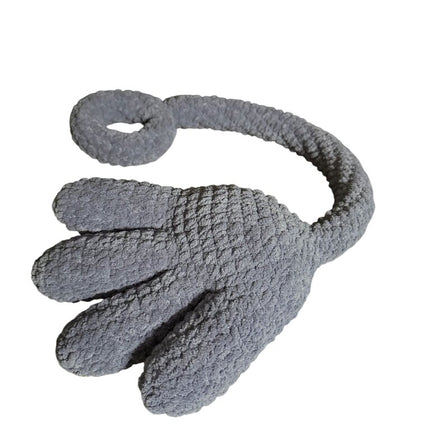Crocheted sticky hand plushie