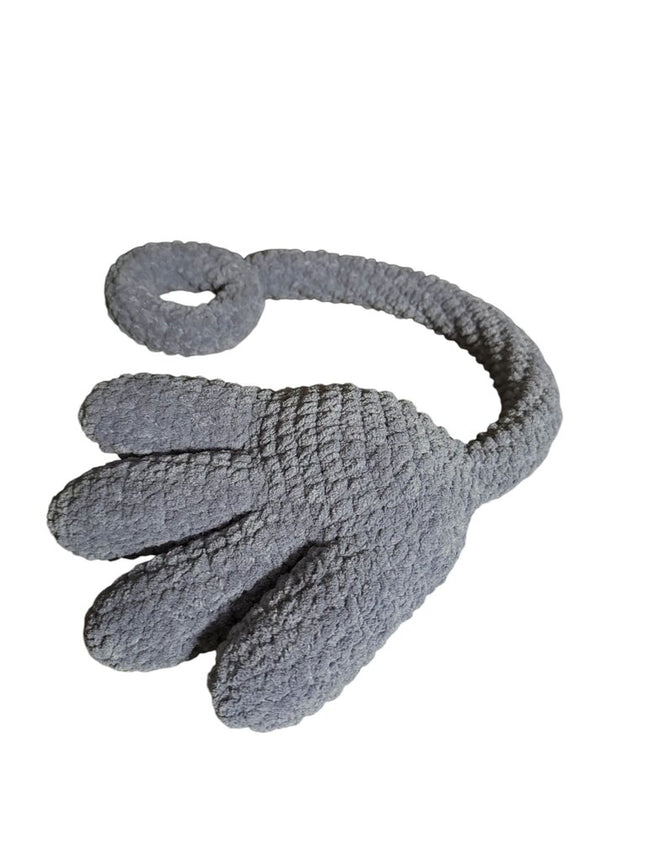Crocheted sticky hand plushie