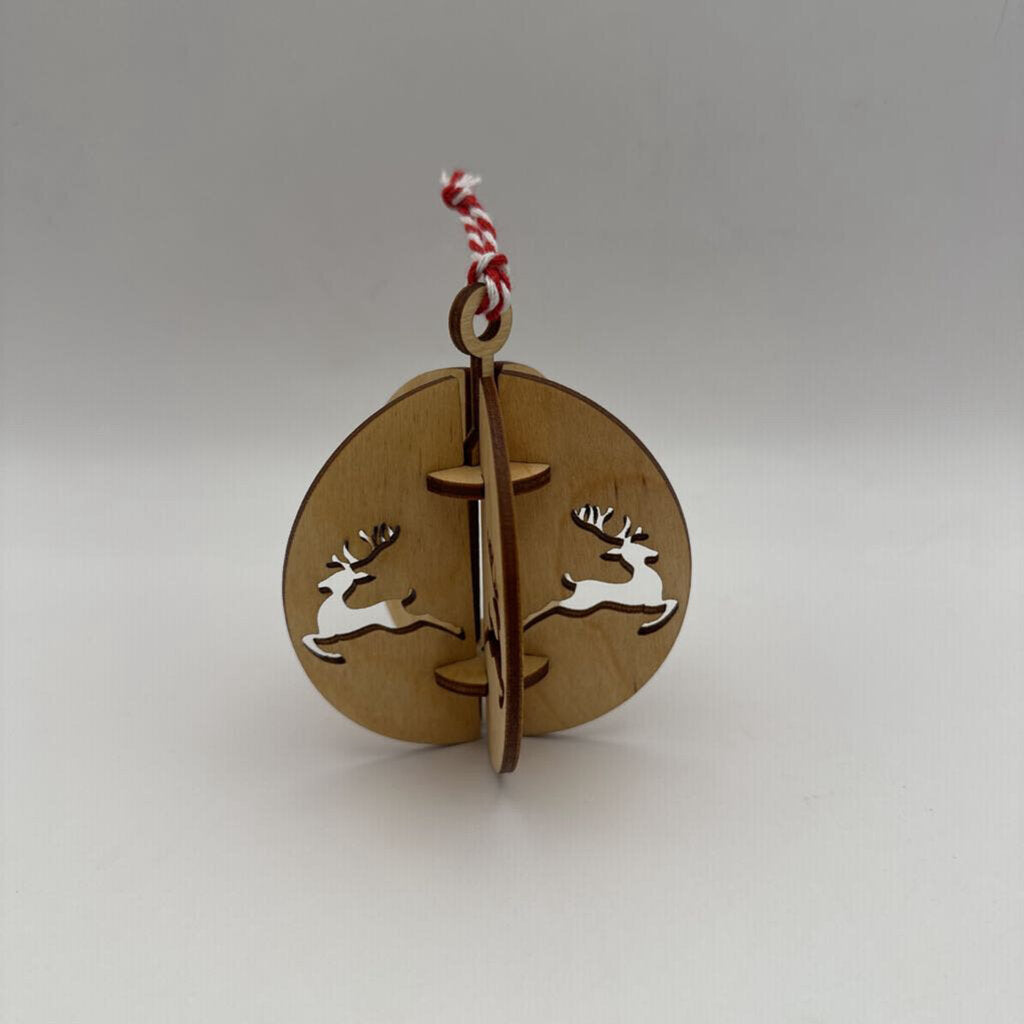 3D Reindeer Ornament