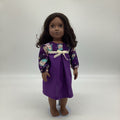 Purple night gown with sleeping owls