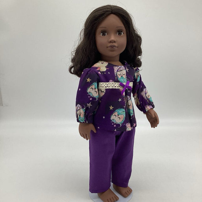 Purple Pjs with sleeping owls