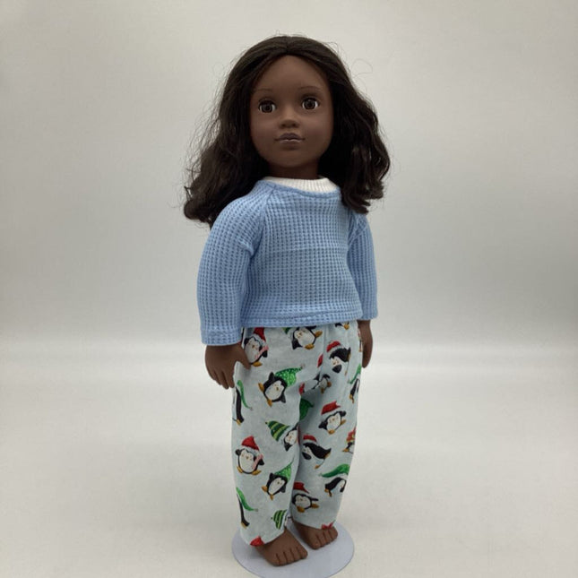 Penguin Pjs with blue shirt