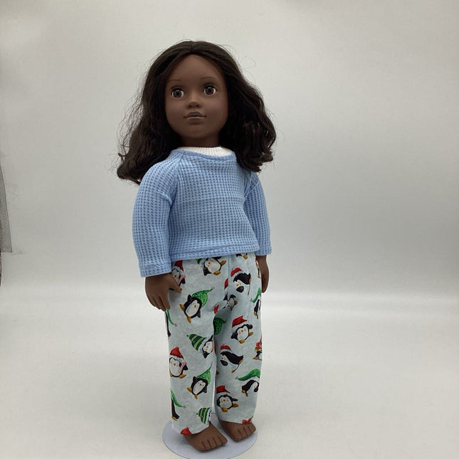 Penguin Pjs with blue shirt