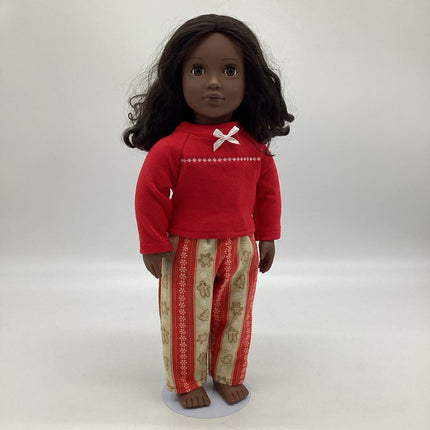 Gingerbread Pjs with red shirts