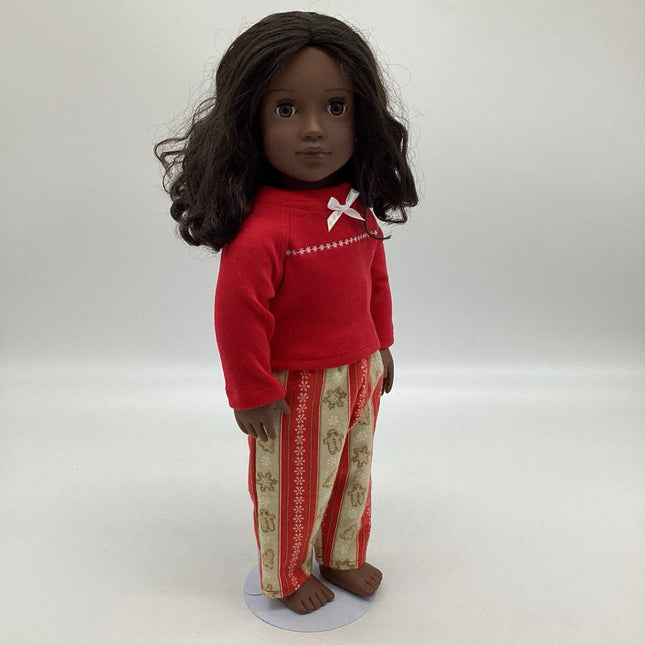 Gingerbread Pjs with red shirts