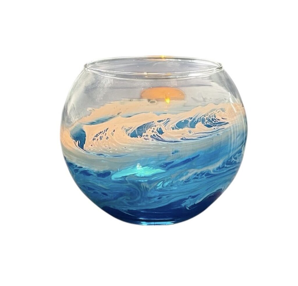 Round Bubble Tea Light Holder