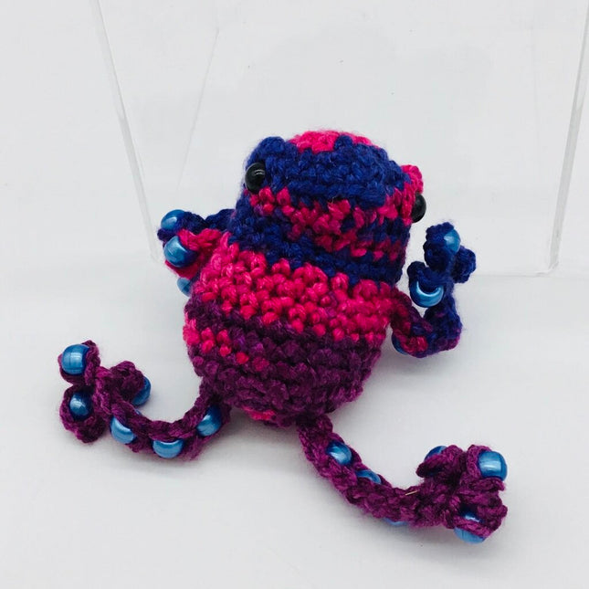 Pink and Purple Marble Fidget Frog