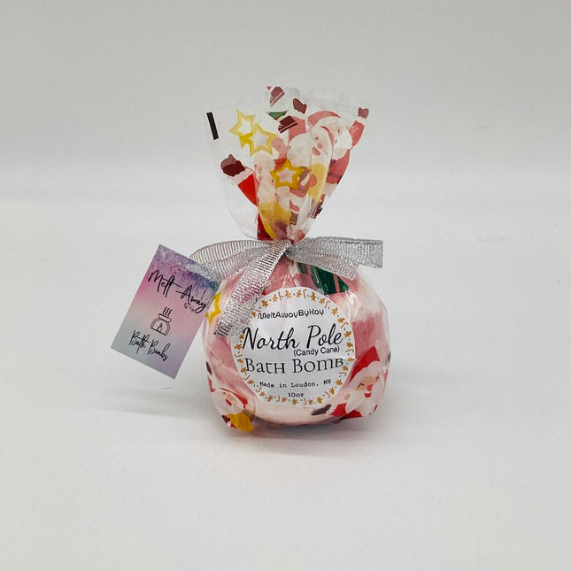 North Pole (Candy Cane) - Christmas Bath Bomb