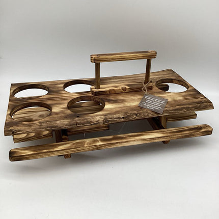 Wine Caddy - Live Edge Wood