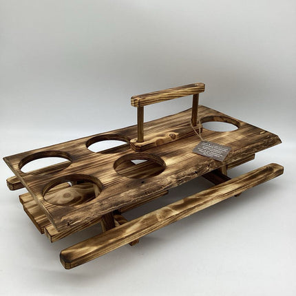 Wine Caddy - Live Edge Wood