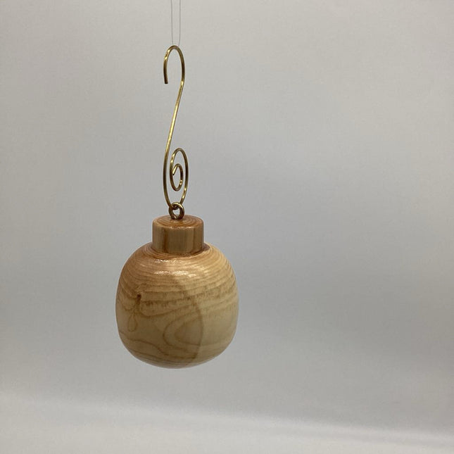 Wooden Christmas Ball Ornament-Lilac Wood Sm