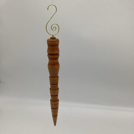 Wooden Icicle Christmas Ornament