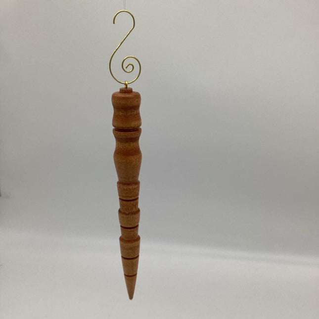 Wooden Icicle Christmas Ornament