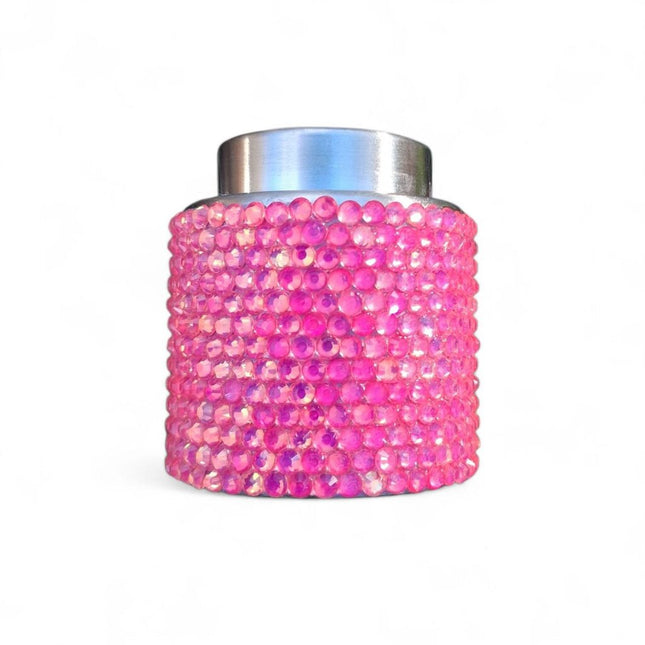 Coral Opal Rhinestone Wine Stopper