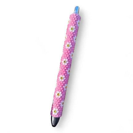 Baby Pink w/ Daisies Rhinestone Pen