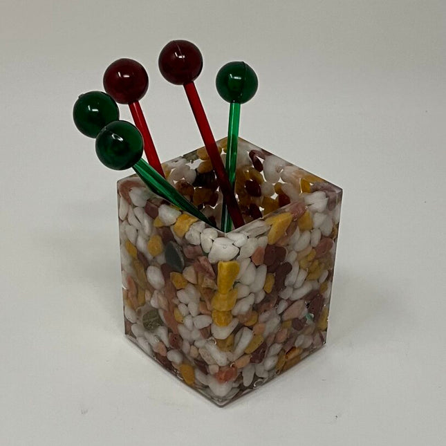 Resin-Holder-Toothpick-Drink Stick-Q-Tip Square