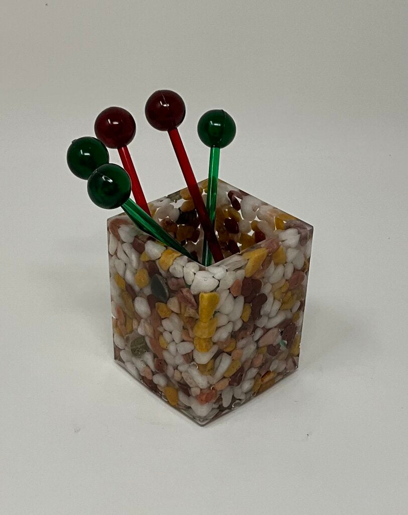 Resin-Holder-Toothpick-Drink Stick-Q-Tip Square