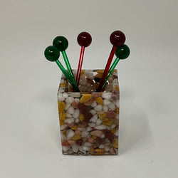 Resin-Holder-Toothpick-Drink Stick-Q-Tip Square - view 3
