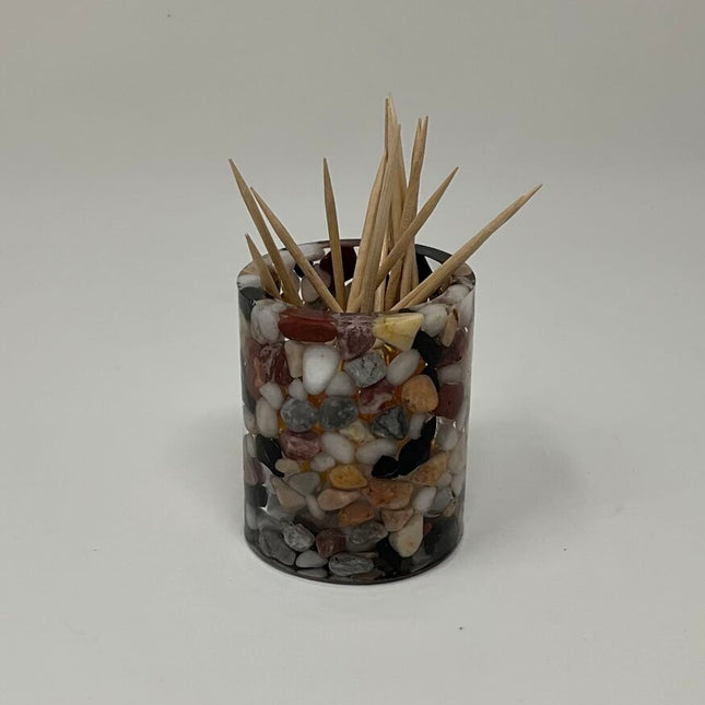 Resin-Holder-Toothpick-Drink Stick-Q-Tip Round
