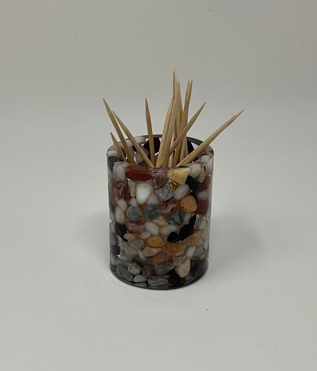 Resin-Holder-Toothpick-Drink Stick-Q-Tip Round