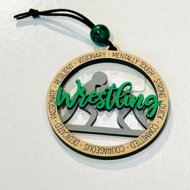 Ornament - Wrestling - Green
