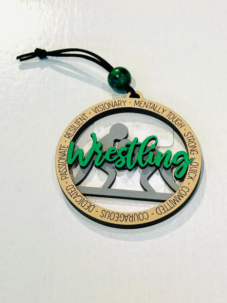 Ornament - Wrestling - Green