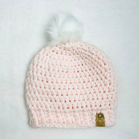 Pom Pom Hat (Adult) - Appleblossom