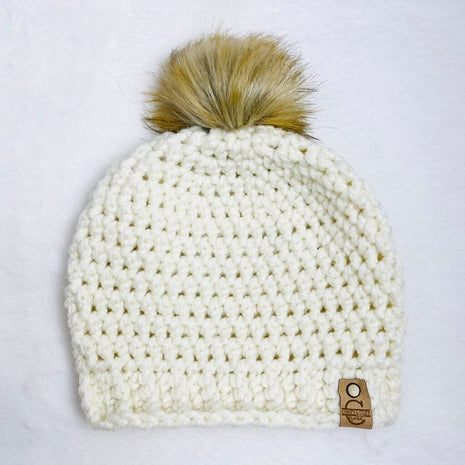 Pom Pom Hat (Adult) - Off White