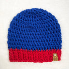 Royal Blue with Bright Red Brim