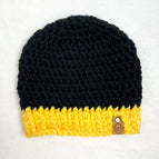 Black with Yellow Brim