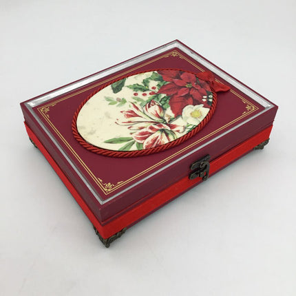 Poinsettia Spray Red Box