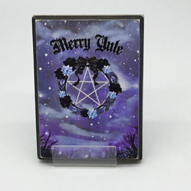Merry Yule wall plaque