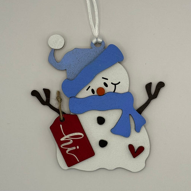 Hi! Snowman Ornament