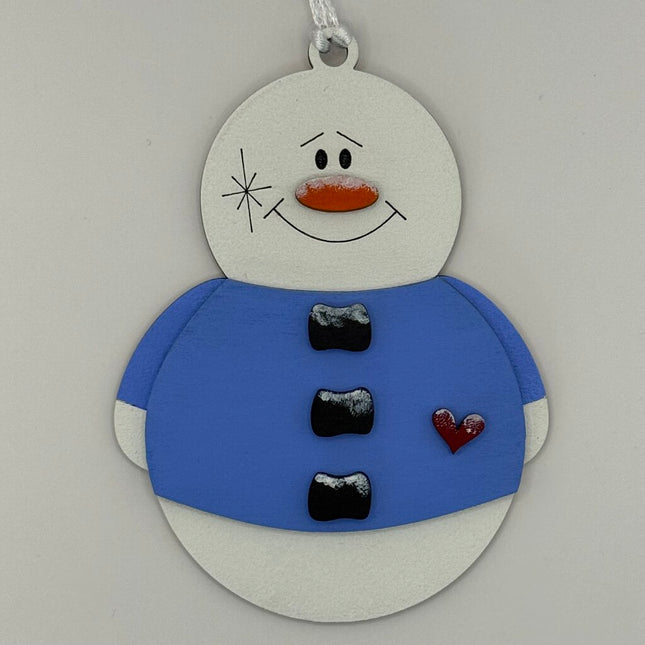 Roly Poly Snowmant Ornament
