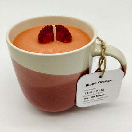 Blood Orange - Mug Candle (Triple Dip Red) - 100% Soy Wax