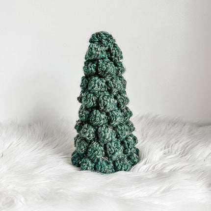 Medium Crochet Bobble Tree in Kale