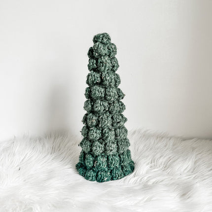 Large Crochet Bobble Tree in Kale