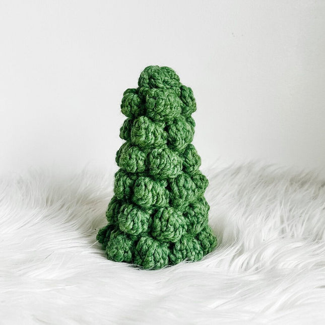 Small Crochet Bobble Tree Grass Green