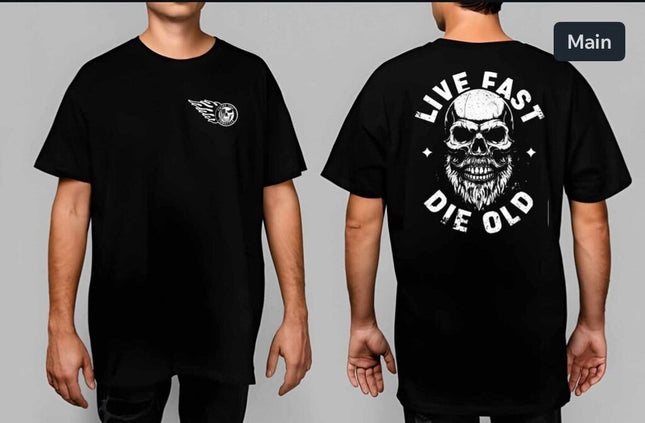 LIVE FAST DIE OLD T-SHIRT