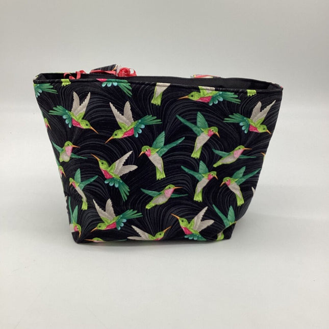 Car utility bag black hummingbird