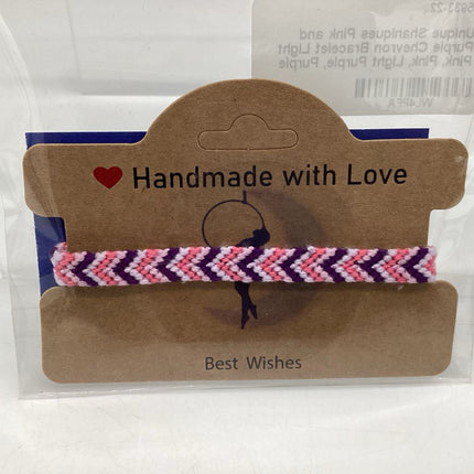 Pink and Purple Chevron Bracelet