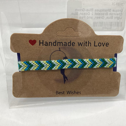 Blue-Green Chevron Bracelet 2