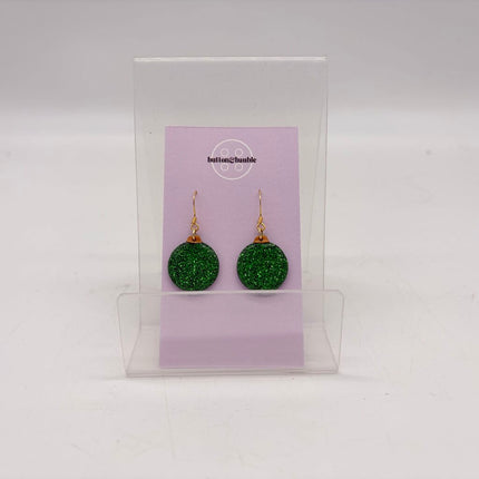 Glitter Bauble Dangle Earrings