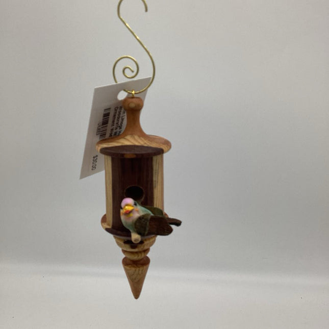 Wood Birdhouse Ornament