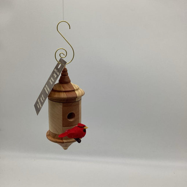 Wood Birdhouse Ornament