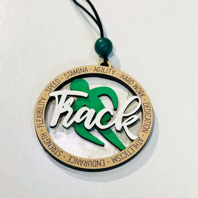 Ornament - Track - Green
