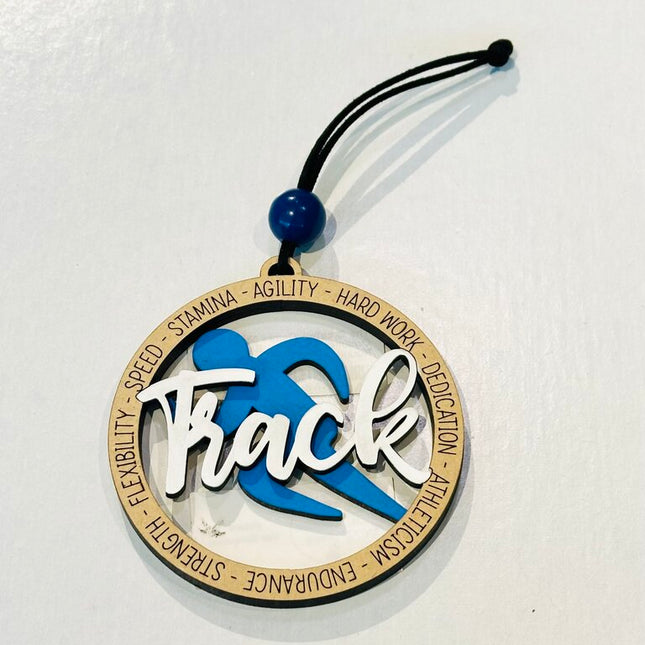 Ornament - Track - Blue